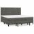 Pat box spring cu saltea, gri închis, 200x200 cm, catifea GartenMobel Dekor