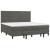 Pat box spring cu saltea, gri închis, 200x200 cm, catifea GartenMobel Dekor