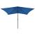 Umbrelă de soare cu stâlp din oțel & LED-uri, albastru, 2x3 m GartenMobel Dekor
