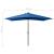 Umbrelă de soare cu stâlp din oțel & LED-uri, albastru, 2x3 m GartenMobel Dekor