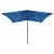 Umbrelă de soare cu stâlp din oțel & LED-uri, albastru, 2x3 m GartenMobel Dekor