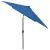 Umbrelă de soare cu stâlp din oțel & LED-uri, albastru, 2x3 m GartenMobel Dekor