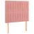 Pat box spring cu saltea, roz, 90x200 cm, catifea GartenMobel Dekor