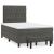 Pat box spring cu saltea, gri închis, 120x200 cm, catifea GartenMobel Dekor