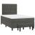 Pat box spring cu saltea, gri închis, 120x200 cm, catifea GartenMobel Dekor