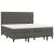 Pat box spring cu saltea, gri închis, 200x200 cm, catifea GartenMobel Dekor