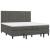 Pat box spring cu saltea, gri închis, 200x200 cm, catifea GartenMobel Dekor