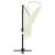 Umbrelă de soare 4 niveluri, stâlp aluminiu, nisipiu 250x250 cm GartenMobel Dekor