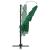 Umbrelă de soare 4 niveluri, stâlp aluminiu, verde, 250x250 cm GartenMobel Dekor