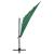 Umbrelă de soare 4 niveluri, stâlp aluminiu, verde, 250x250 cm GartenMobel Dekor