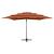 Umbrelă de soare 4 niveluri stâlp aluminiu cărămiziu 250x250 cm GartenMobel Dekor