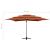 Umbrelă de soare 4 niveluri stâlp aluminiu cărămiziu 250x250 cm GartenMobel Dekor