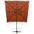 Umbrelă de soare 4 niveluri stâlp aluminiu cărămiziu 250x250 cm GartenMobel Dekor