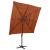 Umbrelă de soare 4 niveluri stâlp aluminiu cărămiziu 250x250 cm GartenMobel Dekor