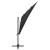 Umbrelă de soare 4 niveluri stâlp aluminiu negru 250x250 cm GartenMobel Dekor