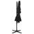 Umbrelă de soare 4 niveluri stâlp aluminiu negru 250x250 cm GartenMobel Dekor