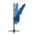 Umbrelă de soare 4 niveluri, stâlp aluminiu, azuriu, 250x250 cm GartenMobel Dekor