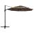 Umbrelă de soare 4 niveluri, stâlp de aluminiu, gri taupe 3x3 m GartenMobel Dekor