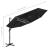 Umbrelă de soare 4 niveluri, stâlp de aluminiu, negru, 3x3 m GartenMobel Dekor