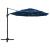 Umbrelă de soare 4 niveluri, stâlp de aluminiu, azuriu, 3x3 m GartenMobel Dekor