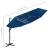 Umbrelă de soare 4 niveluri, stâlp de aluminiu, azuriu, 3x3 m GartenMobel Dekor