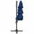 Umbrelă de soare 4 niveluri, stâlp de aluminiu, azuriu, 3x3 m GartenMobel Dekor