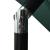 Umbrelă de soare 3 niveluri, stâlp aluminiu, verde, 2,5x2,5 m GartenMobel Dekor