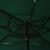 Umbrelă de soare 3 niveluri, stâlp aluminiu, verde, 2,5x2,5 m GartenMobel Dekor