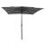 Umbrelă de soare 3 niveluri, stâlp aluminiu, antracit 2,5x2,5 m GartenMobel Dekor