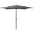 Umbrelă de soare 3 niveluri, stâlp aluminiu, antracit 2,5x2,5 m GartenMobel Dekor