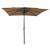 Umbrelă de soare 3 niveluri stâlp aluminiu gri taupe 2,5x2,5 m GartenMobel Dekor