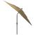 Umbrelă de soare 3 niveluri stâlp aluminiu gri taupe 2,5x2,5 m GartenMobel Dekor