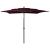 Umbrelă de soare 3 niveluri stâlp aluminiu roșu bordo 2,5x2,5 m GartenMobel Dekor