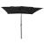 Umbrelă de soare 3 niveluri, stâlp aluminiu, negru, 2,5x2,5 m GartenMobel Dekor
