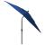 Umbrelă soare 3 niveluri, stâlp de aluminiu, azuriu, 2,5x2,5 m GartenMobel Dekor