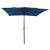 Umbrelă soare 3 niveluri, stâlp de aluminiu, azuriu, 2,5x2,5 m GartenMobel Dekor