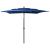 Umbrelă soare 3 niveluri, stâlp de aluminiu, azuriu, 2,5x2,5 m GartenMobel Dekor
