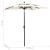 Umbrelă de soare 3 niveluri, stâlp de aluminiu, nisipiu, 2x2 m GartenMobel Dekor