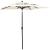 Umbrelă de soare 3 niveluri, stâlp de aluminiu, nisipiu, 2x2 m GartenMobel Dekor