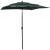 Umbrelă de soare 3 niveluri, stâlp de aluminiu, verde, 2x2 m GartenMobel Dekor