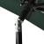 Umbrelă de soare 3 niveluri, stâlp de aluminiu, verde, 2x2 m GartenMobel Dekor