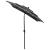 Umbrelă de soare 3 niveluri, stâlp de aluminiu, antracit, 2x2 m GartenMobel Dekor