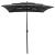 Umbrelă de soare 3 niveluri, stâlp de aluminiu, antracit, 2x2 m GartenMobel Dekor
