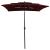 Umbrelă de soare 3 niveluri, stâlp aluminiu, roșu bordo, 2x2 m GartenMobel Dekor