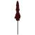 Umbrelă de soare 3 niveluri, stâlp aluminiu, roșu bordo, 2x2 m GartenMobel Dekor