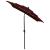 Umbrelă de soare 3 niveluri, stâlp aluminiu, roșu bordo, 2x2 m GartenMobel Dekor