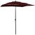 Umbrelă de soare 3 niveluri, stâlp aluminiu, roșu bordo, 2x2 m GartenMobel Dekor