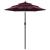 Umbrelă de soare 3 niveluri, stâlp aluminiu, roșu bordo, 2 m GartenMobel Dekor