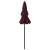 Umbrelă de soare 3 niveluri, stâlp aluminiu, roșu bordo, 2 m GartenMobel Dekor