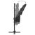 Umbrelă de soare 4 niveluri, stâlp aluminiu antracit 250x250 cm GartenMobel Dekor